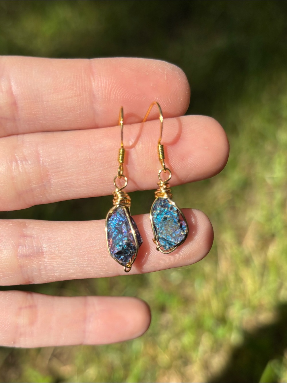 Chalopryite earrings